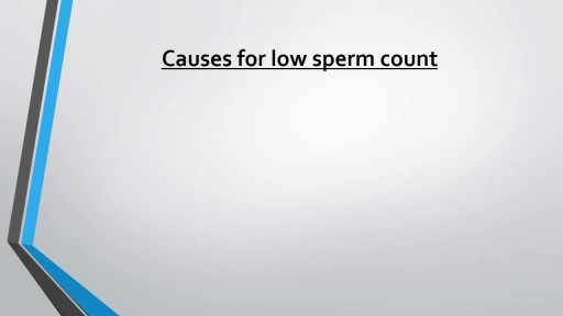⁣Causes for Low Sperm Coun