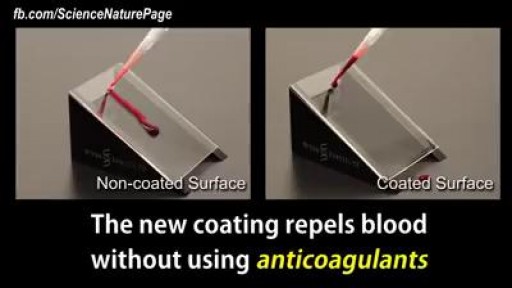 ⁣Prevents blood from sticking on medical devices
