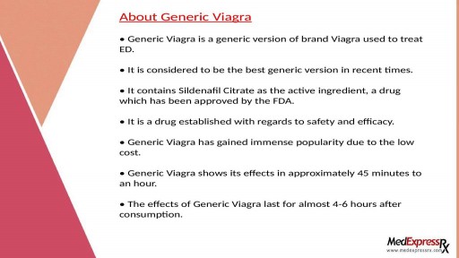 ⁣Generic Viagra - Best Therapy For ED in 2018
