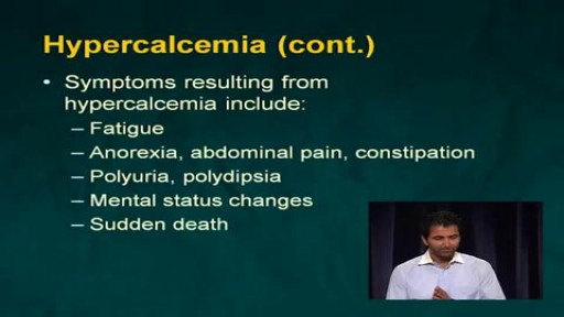 Symptoms and Treatment of Hypercalcemia