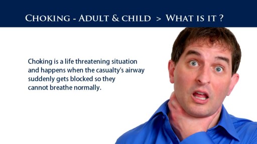 ⁣Adult First Aid Training - Choking