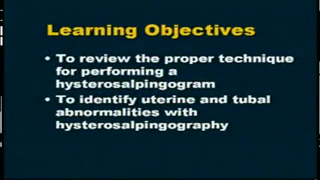 Hysterosalpingography