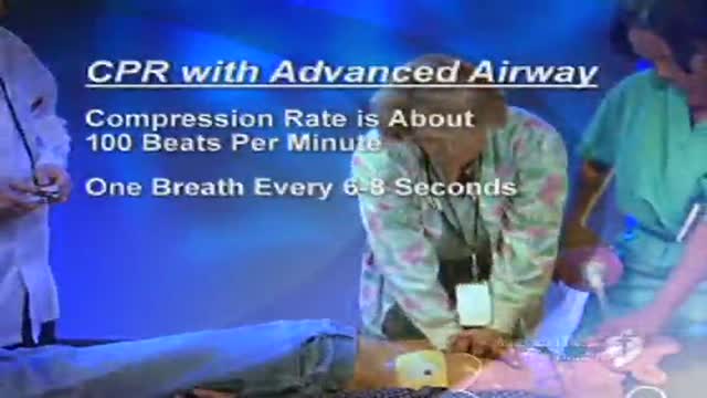 ⁣CPR in a patient with Advanced Airway Managment