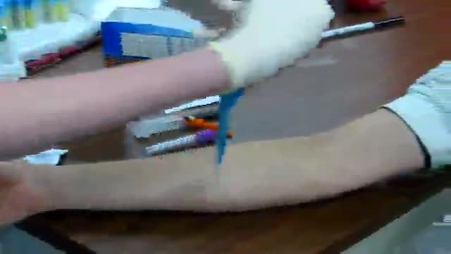 ⁣Drawing Blood Sample Venipuncture