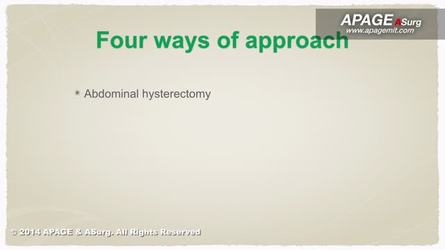 Laparoscopically Assisted Vaginal Hysterectomy