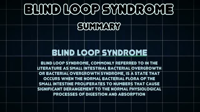 ⁣Blind loop syndrome