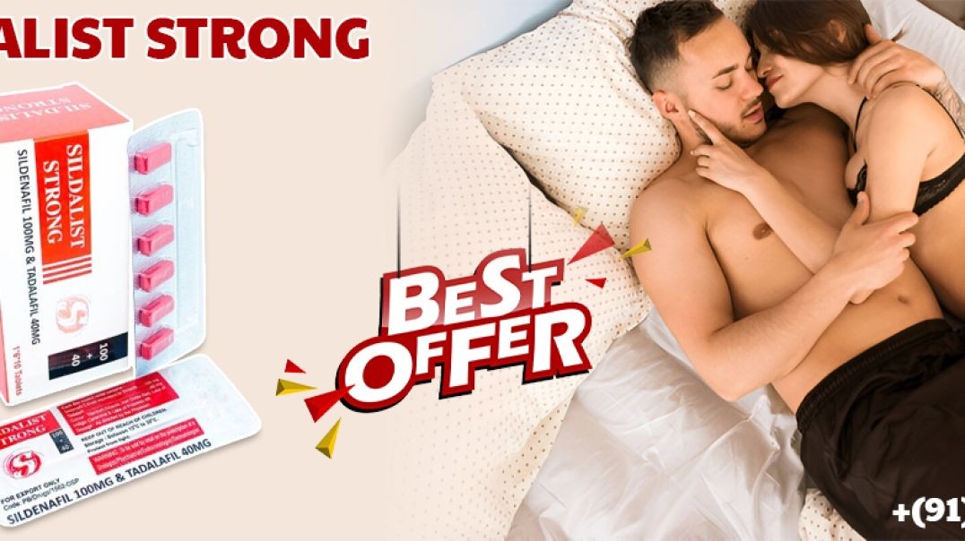 ⁣End Erectile Struggles With a Superb Remedy With Sildalist Strong